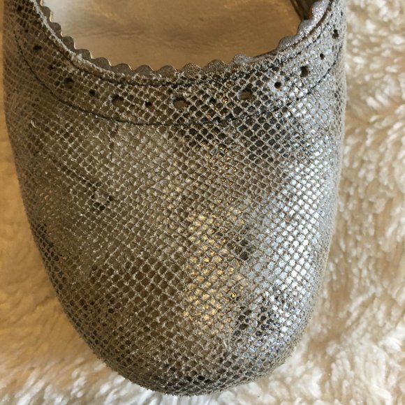 Rieker Antistress Silvery Cross Strap Ballet Heels - Picture 9 of 14